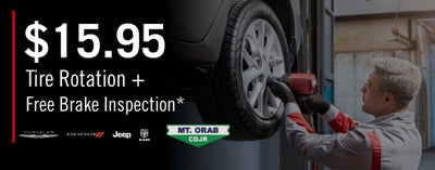 $15.95 Tire Rotation + Free Brake Inspection
