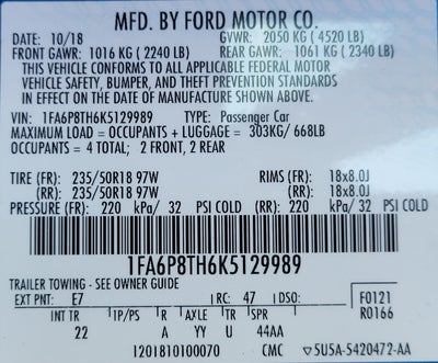 2019 Ford Mustang EcoBoost