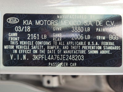 2018 Kia Forte LX