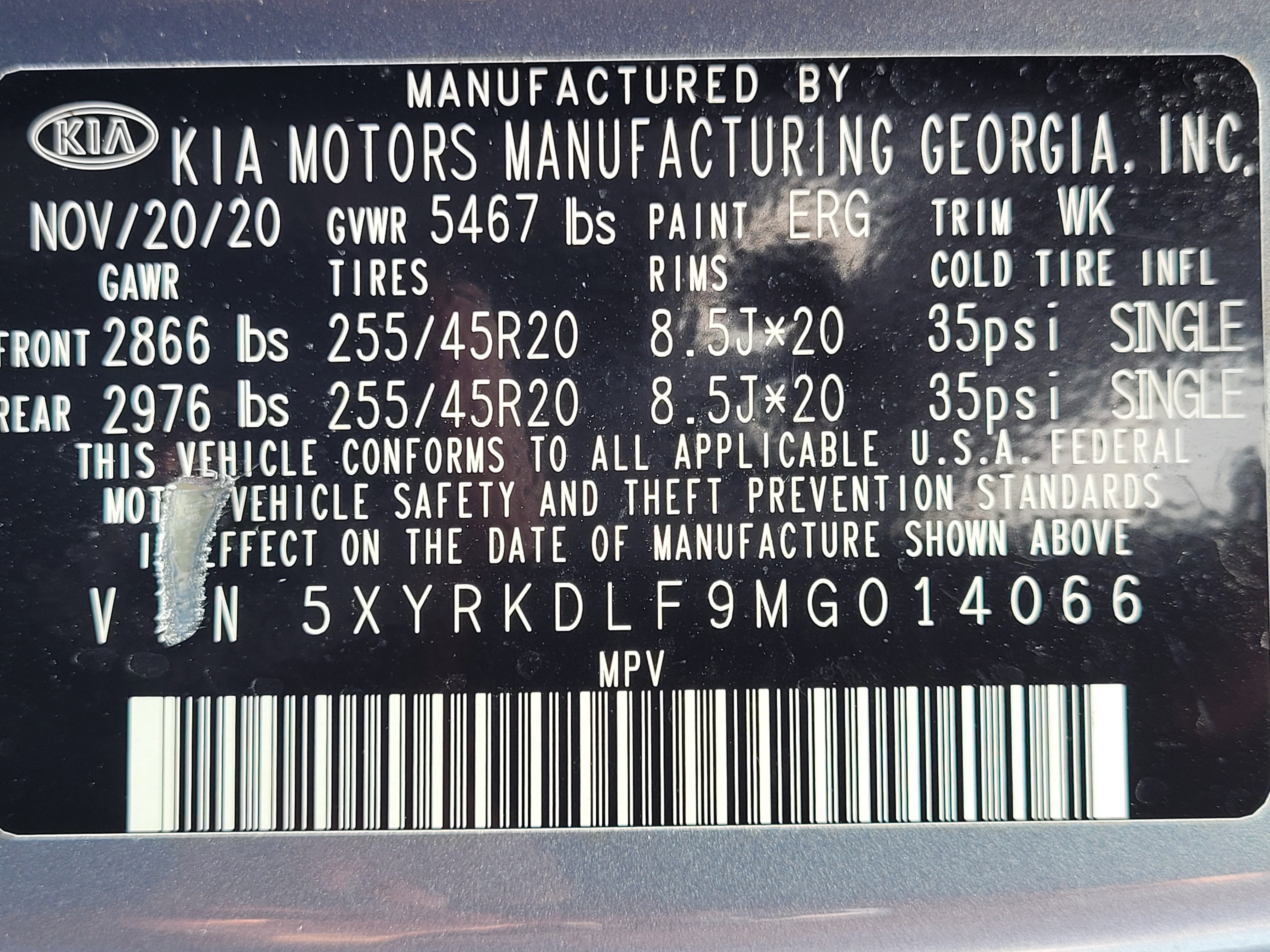 2021 Kia Sorento SX