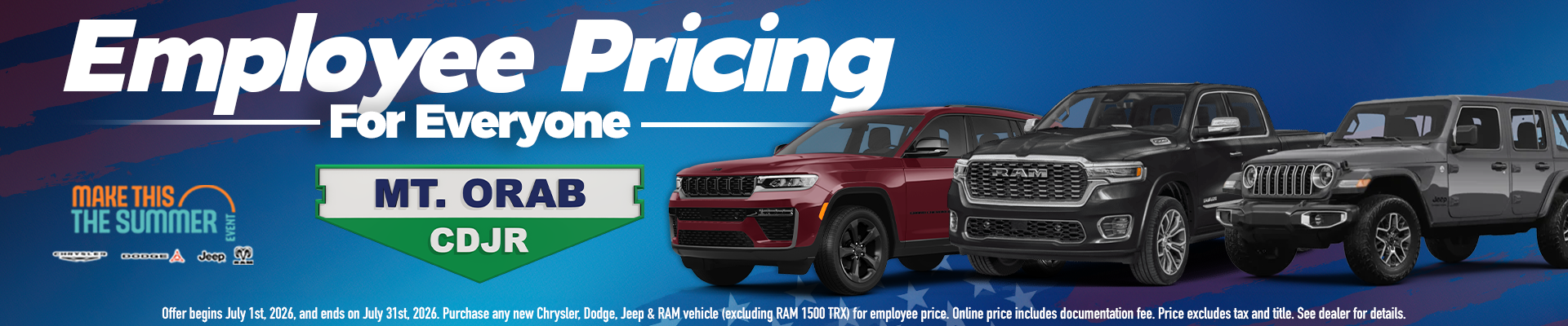 Employee Pricing