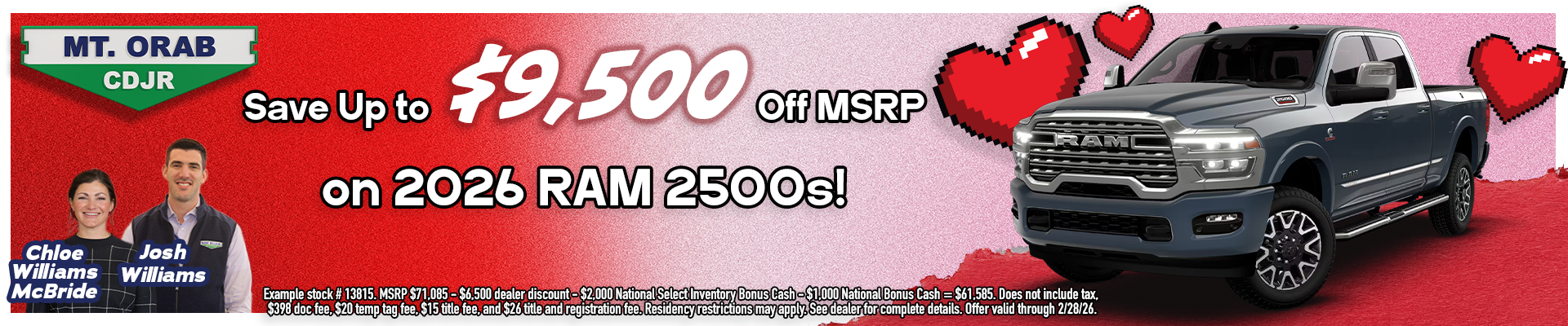 Save Upto $9,500 Off MSRP