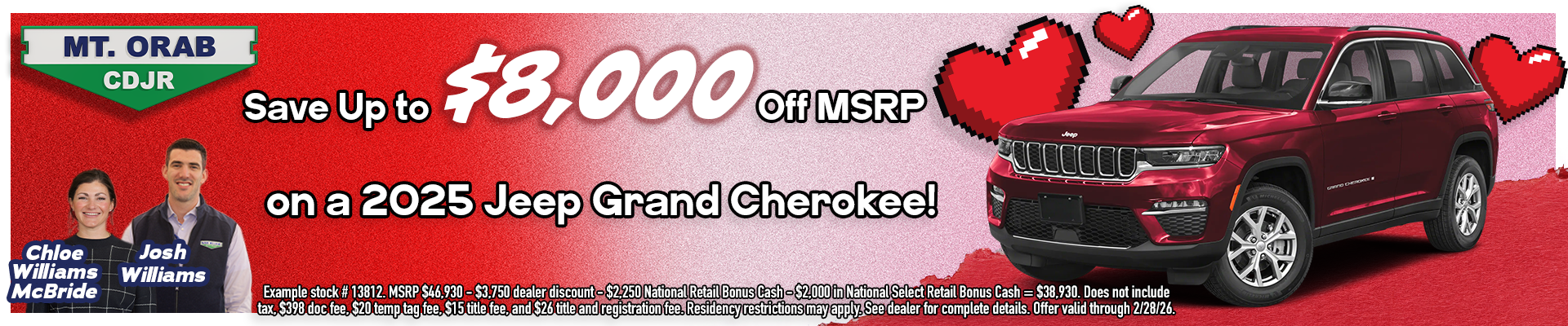 Save Upto $8,000 Off MSRP